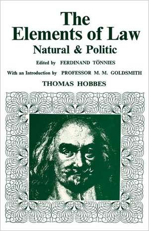 Elements of Law, Natural and Political de Thomas Hobbes