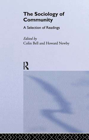 Sociology of Community: A Collection of Readings de Colin Bell