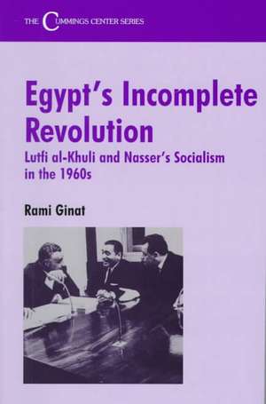 Egypt's Incomplete Revolution: Lutfi al-Khuli and Nasser's Socialism in the 1960s de Rami Ginat