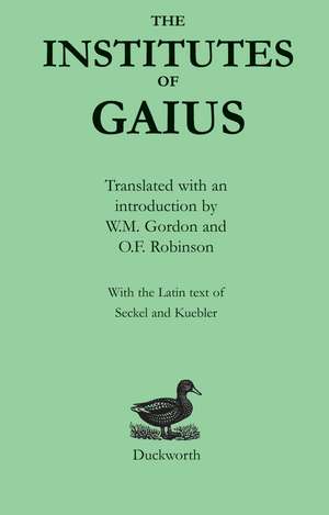 The Institutes of Gaius de O. F. Robinson