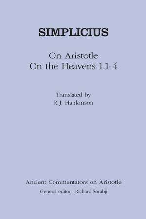 Simplicius: On Aristotle On the Heavens 1.1-4 de Simplicius