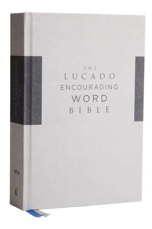 NIV, Lucado Encouraging Word Bible, Cloth over Board, Gray, Comfort Print: Holy Bible, New International Version de Max Lucado