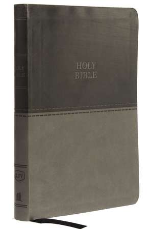 KJV Holy Bible: Value Large Print Thinline, Gray Leathersoft, Red Letter, Comfort Print: King James Version: Holy Bible, King James Version de Thomas Nelson