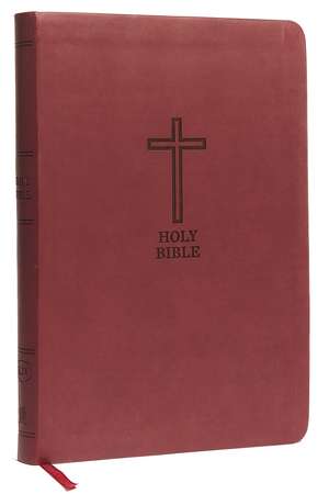 KJV Holy Bible: Value Large Print Thinline, Burgundy Leathersoft, Red Letter, Comfort Print: King James Version: Holy Bible, King James Version de Thomas Nelson