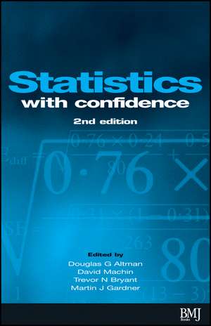 Statistics with Confidence 2e de DG Altman