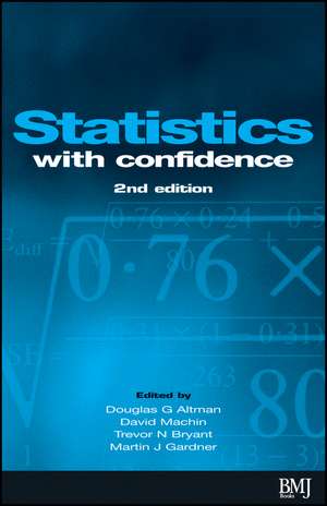 Statistics with Confidence de Douglas Altman
