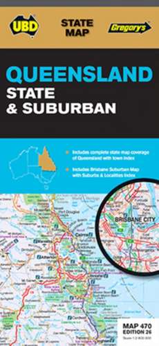 Queensland State & Suburban 1 : 2 600 000