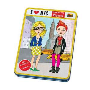 I Love NYC Magnetic Figures [With 40+ Magnets] de Mudpuppy