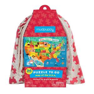 Map of the U.S.A. Puzzle to Go de Mudpuppy