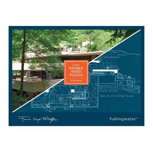 Frank Lloyd Wright Fallingwater 2-Sided 500 Piece Puzzle de Galison