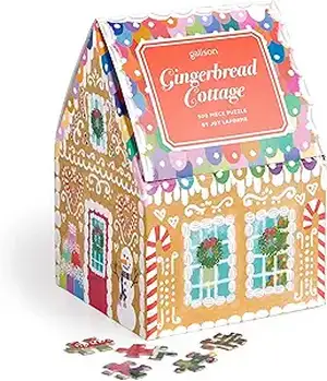 Joy Laforme Gingerbread Cottage. 500 Piece Puzzle in a House de Joy Laforme