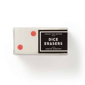 Make Big Mistakes Giant Dice Eraser Set de Galison