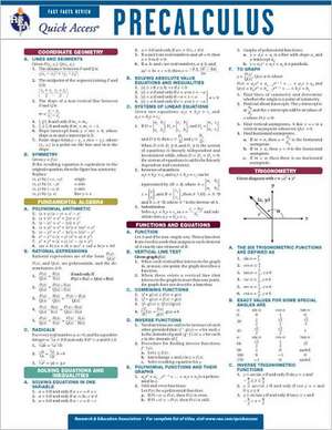 Precalculus de Research & Education Association