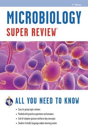 Microbiology Super Review de Staff of Research & Education Associatio