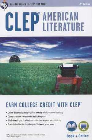 CLEP(R) American Literature Book + Online de Jacob Stratman