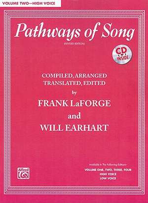 Pathways of Song, Vol 2: High Voice, Book & CD de Frank LaForge