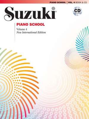 Suzuki Piano School, Vol 4: Book & CD de Alfred Publishing