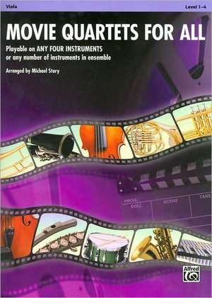 Movie Quartets for All, Viola, Level 1-4