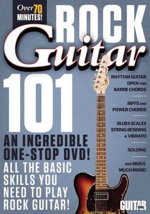 Guitar World -- Rock Guitar 101: An Incredible One-Stop DVD! All the Basic Skills You Need to Play Rock Guitar!, DVD de Alfred Publishing