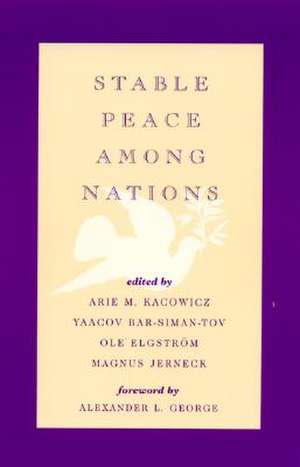 Stable Peace Among Nations