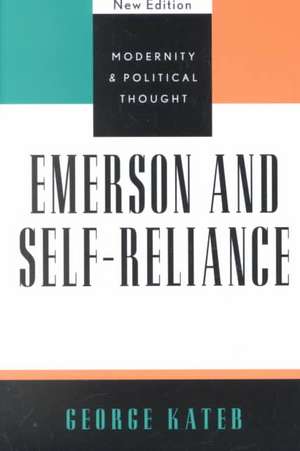 Emerson and Self-Reliance de George Kateb