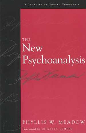 The New Psychoanalysis de Phyllis W. Meadow