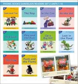 Phonic Books Dandelion Readers Set 2 Units 1-10 Sam and Tim (Alphabet Code Blending 4 and 5 Sound Words) de Phonic Books