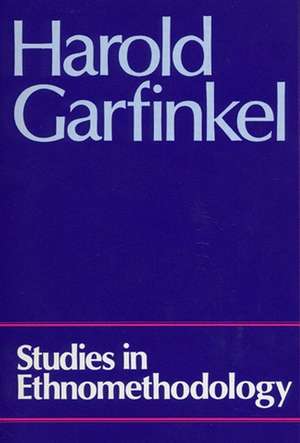 Studies in Ethnomethodology de Garfinkel