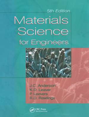 Materials Science for Engineers de J.C. Anderson