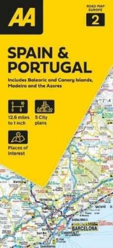 AA Road Map Spain & Portugal