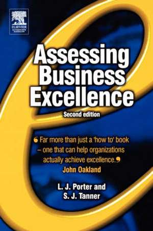 Assessing Business Excellence de Les Porter