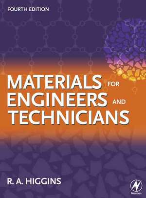 Materials for Engineers and Technicians de R. A. Higgins