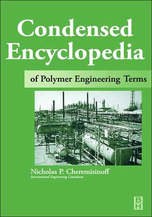 Condensed Encyclopedia of Polymer Engineering Terms de Nicholas P Cheremisinoff