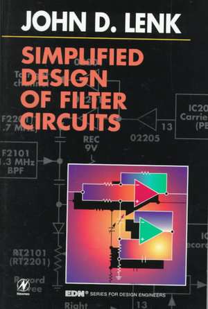 Simplified Design of Filter Circuits de John Lenk