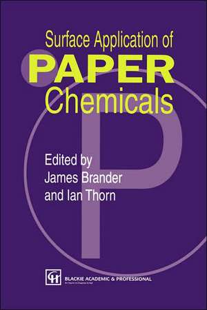 Surface Application of Paper Chemicals de J. Brander