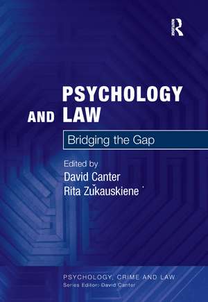 Psychology and Law: Bridging the Gap de David Canter