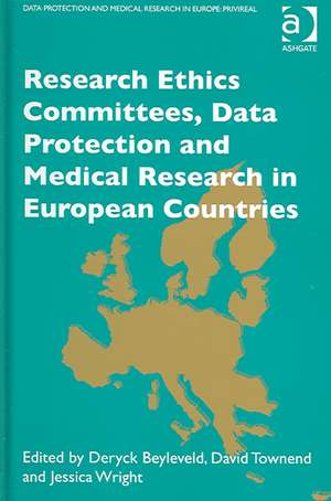 Research Ethics Committees, Data Protection and Medical Research in European Countries de D. Townend