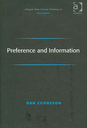 Preference and Information de Dan Egonsson