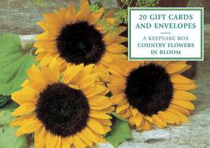 Country Flowers in Bloom Gift Cards [With 20 Envelopes]: A Keepsake Tin Box Featuring 20 High-Quality Fine-Art Gift Cards and Envelopes de Peony Press