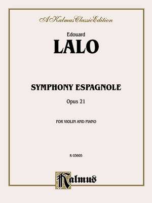 Symphony Espagnole, Op. 21 de Douard Lalo