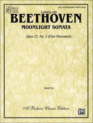 Moonlight Sonata, Op. 27, No. 2 (First Movement) de Ludwig van Beethoven