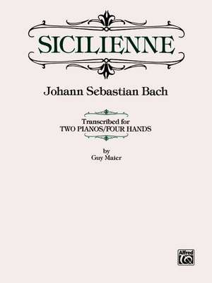 Sicilienne: Sheet de Johann Sebastian Bach