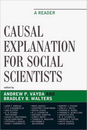 Causal Explanation for Social Scientists