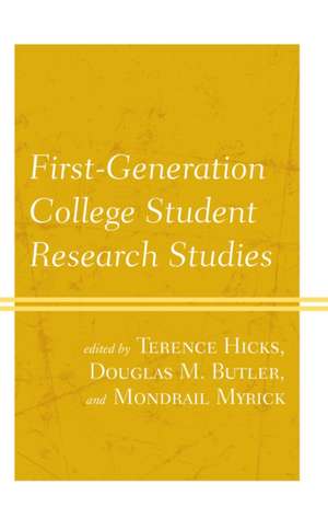 First-Generation College Student Research Studies de Terence Hicks