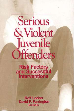 Serious and Violent Juvenile Offenders: Risk Factors and Successful Interventions de Rolf Loeber