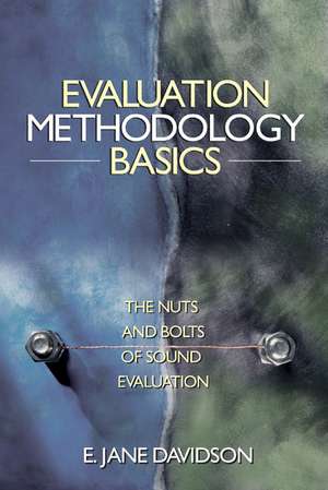 Evaluation Methodology Basics: The Nuts and Bolts of Sound Evaluation de E. Jane Davidson