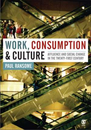 Work, Consumption and Culture: Affluence and Social Change in the Twenty-first Century de Paul Ransome