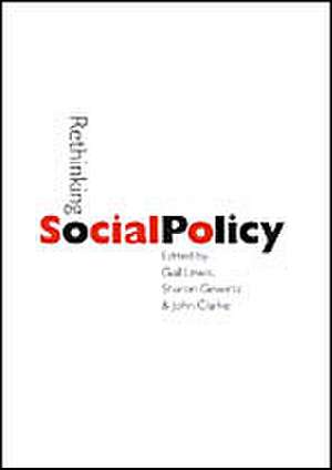 Rethinking Social Policy de Gail Lewis