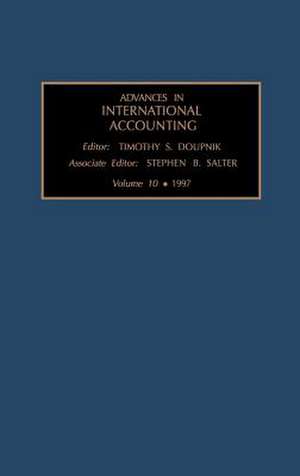 Advances in International Accounting de S.B. Salter