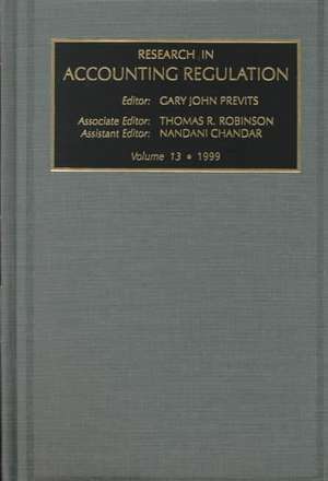 Research in Accounting Regulation de N. Chandar